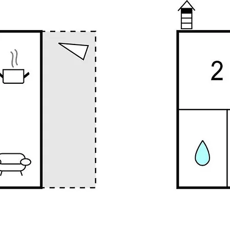 Three-bedroom In アパート *